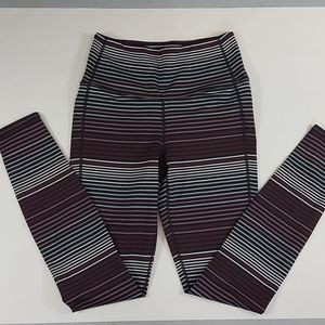 Athleta Chataruga Striped High Rise Leggings XS (29)